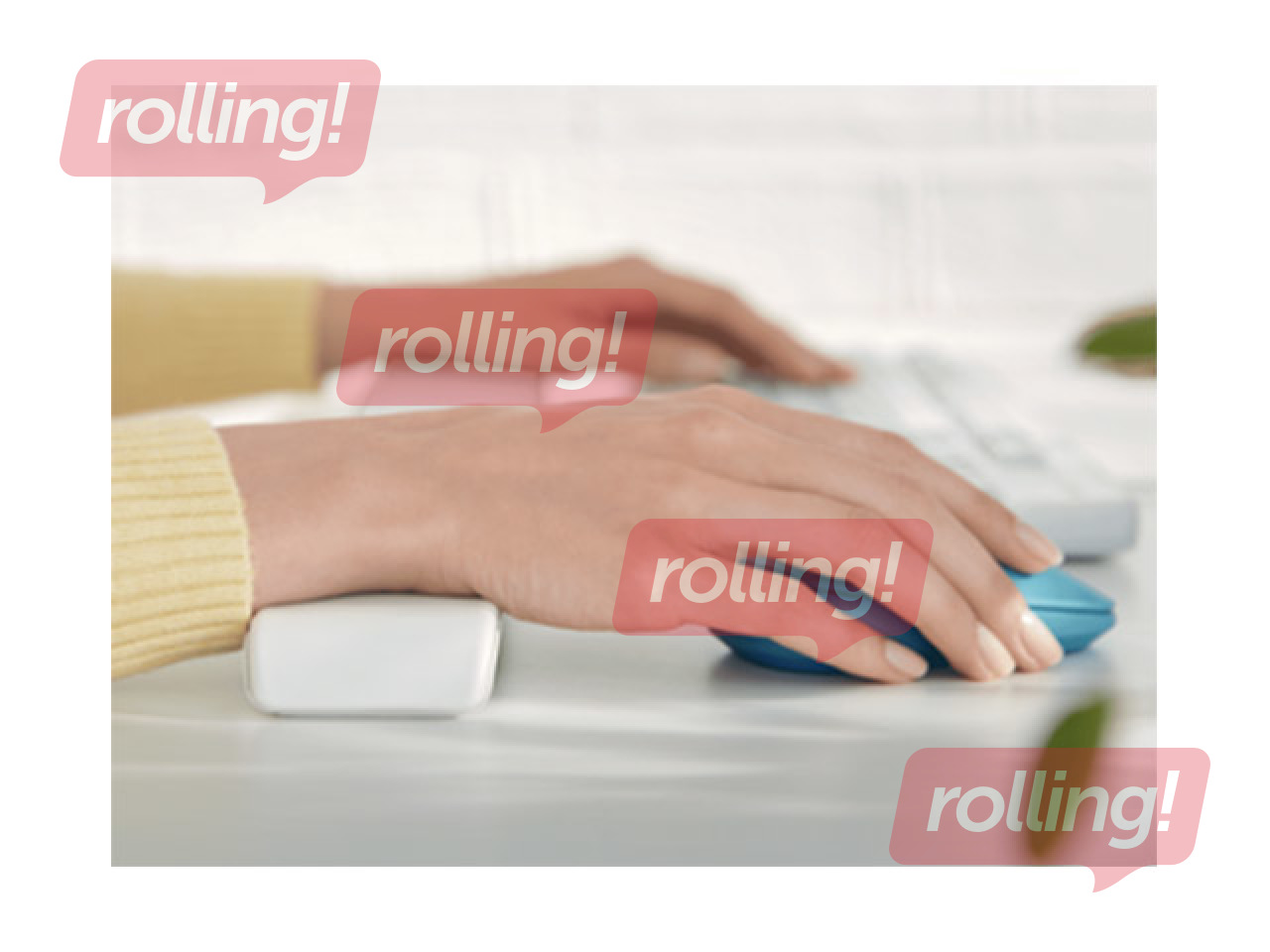 Rokas balsts Leitz Ergo Cosy, gaiši pelēks