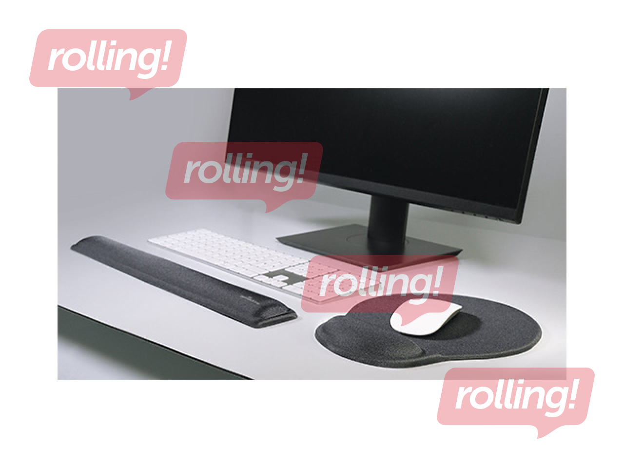 Geeliga ristkülikukujuline randmetugi Durable, must