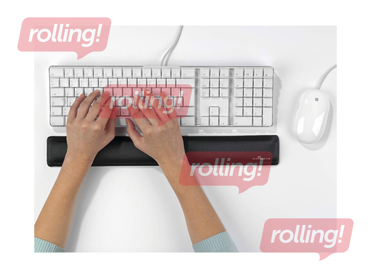 Paliktnis klaviatūrai ar gēlu Durable, melns