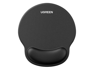 Peles paliktnis UGREEN Ergonomisks ar plaukstas balstu, melns