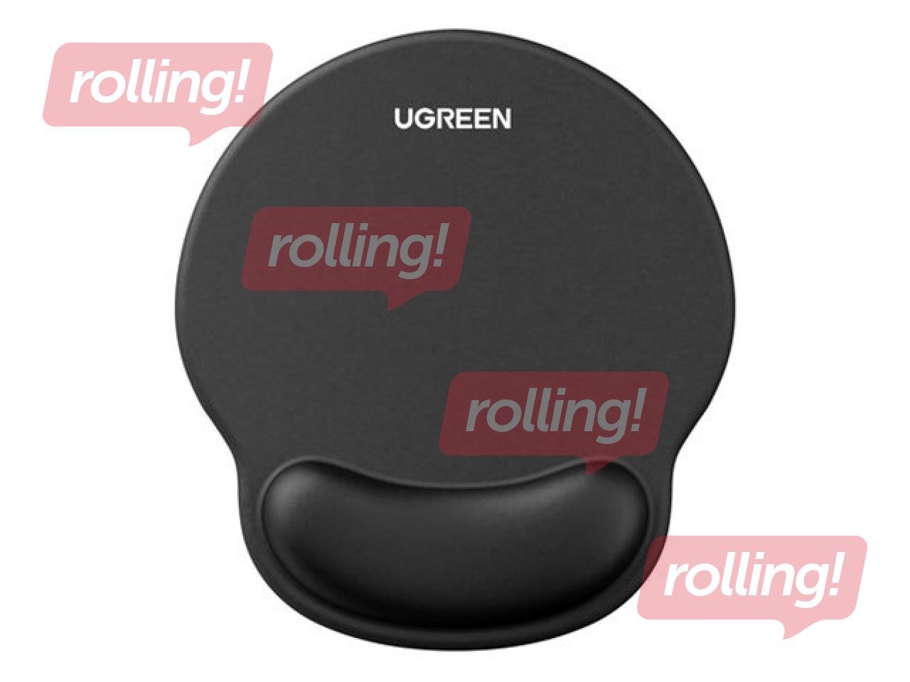 Peles paliktnis UGREEN Ergonomisks ar plaukstas balstu, melns