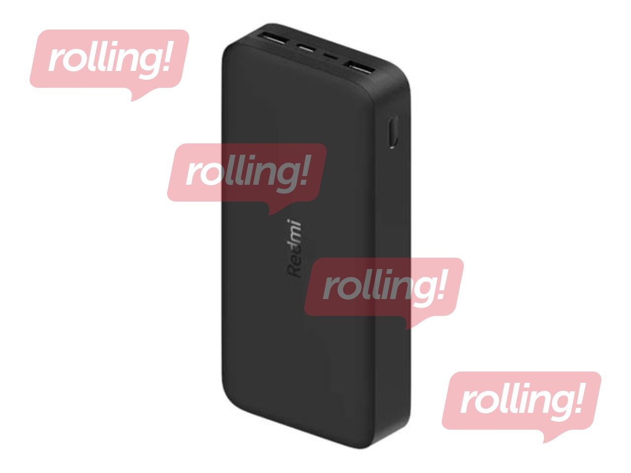 Mobilais lādētājs  Xiaomi Redmi powerbank, 20000 mAh, melns