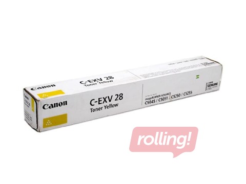 Tonera tūba Canon C-EXV28, dzeltena, (38000 lpp.)