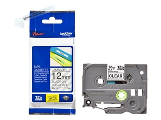 Brother TZe-131 Black printing on Clear Tape, laminated, 12mm width, 8m length
