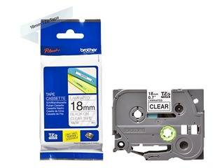 Brother TZe-141 Black printing on Clear Tape, laminated, 18mm width, 8m length