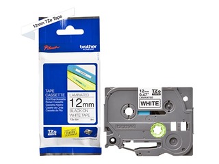 Brother TZe-231 - Black printing on White Tape, Laminated, 12mm width, 8m length