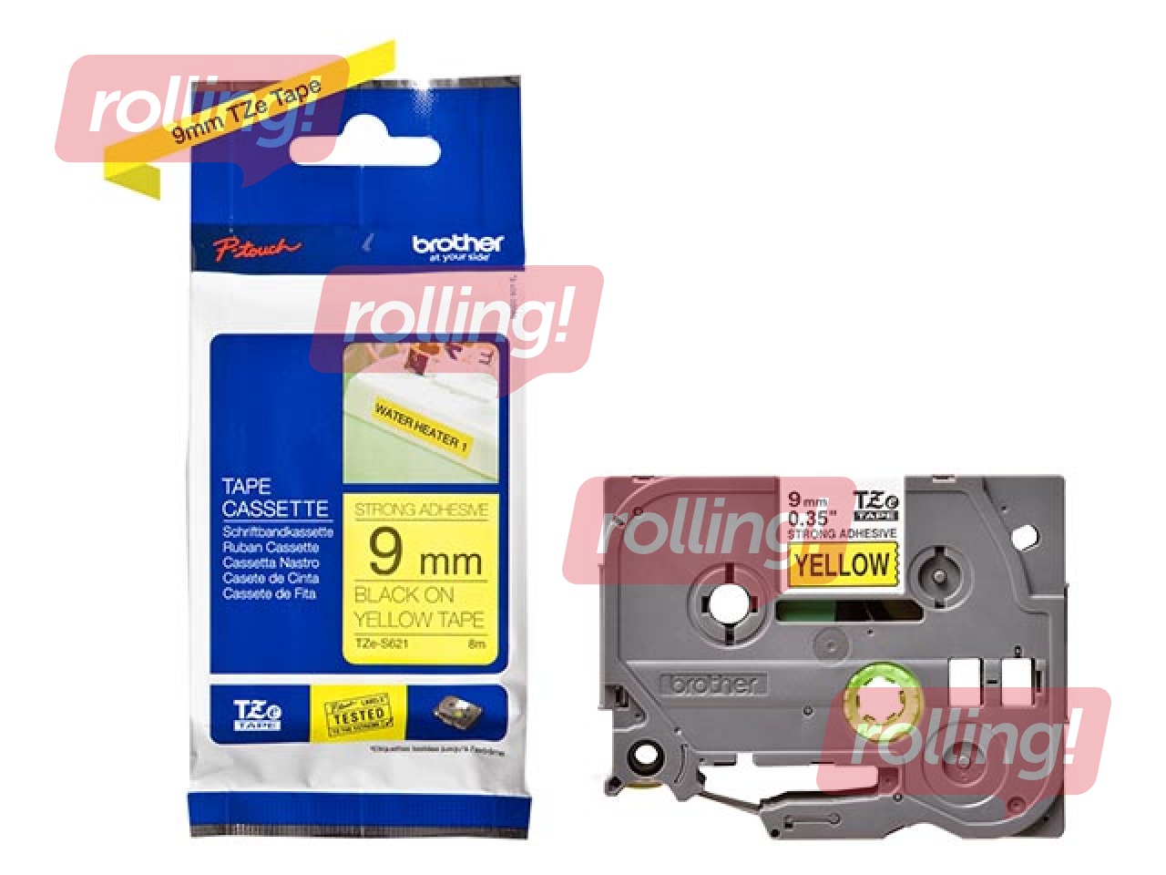 Uzlīmju lente Brother TZe-S621 