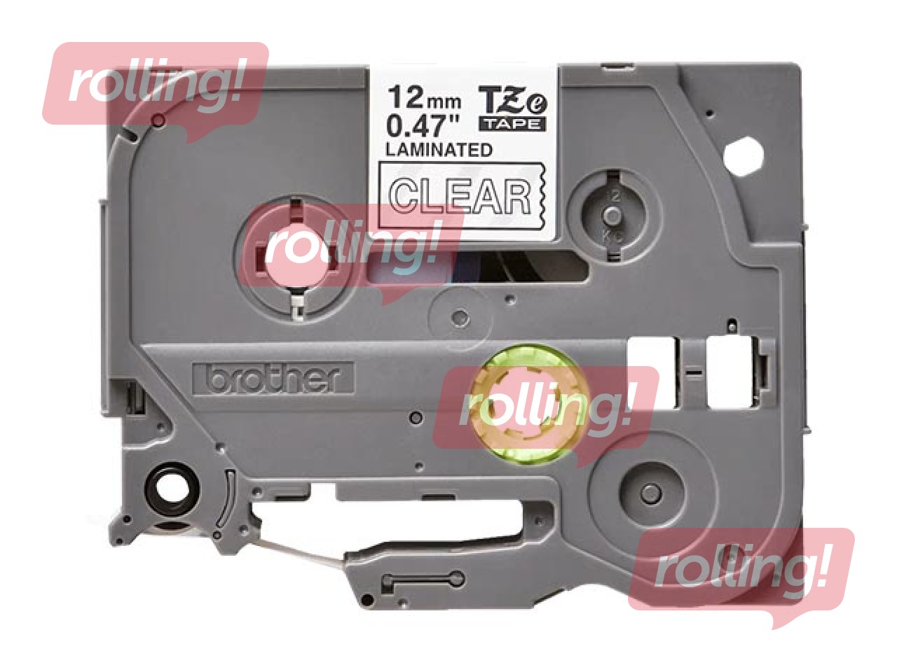 Brother TZe-135 Valge trükk puhtal lindil, lamineeritud, 12mm, 8 m