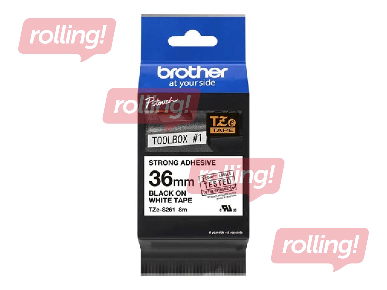 Uzlīmju lente Brother TZe-S261 