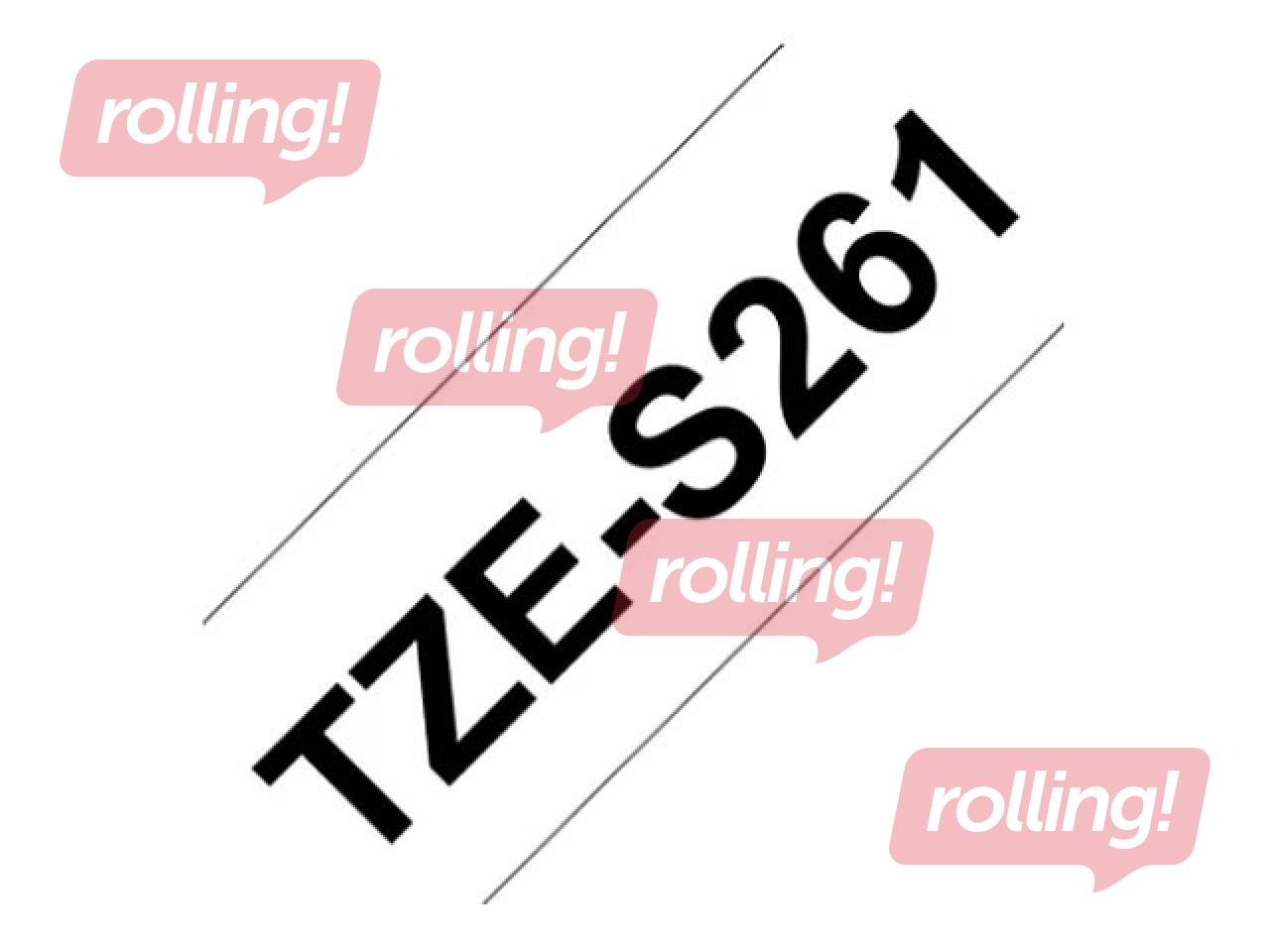 Uzlīmju lente Brother TZe-S261 