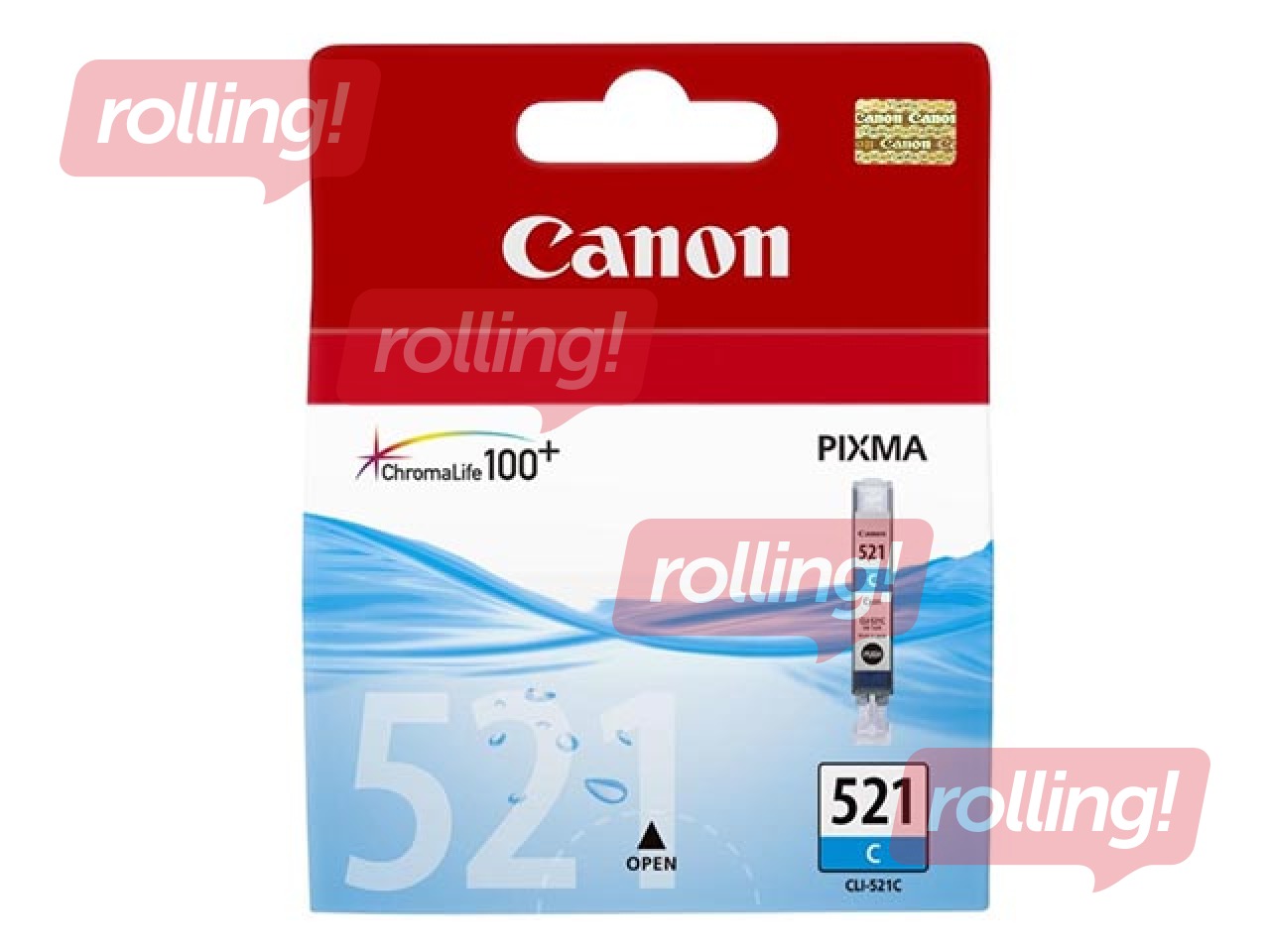 Tintes kasete Canon CLI-521, ciānzila, 9ml