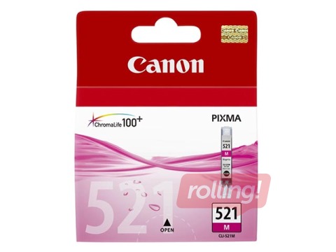 Tintes kasete Canon CLI-521, fuksīna sarkana, 9ml