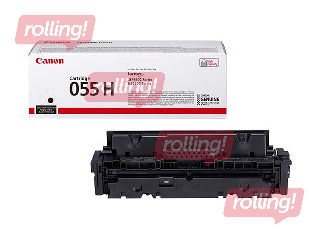 Tonera kasete Canon 055H, Melna (7600 lpp)