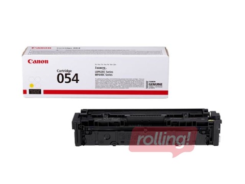 Tonera kasete Canon 054, dzeltena (1200 lpp)