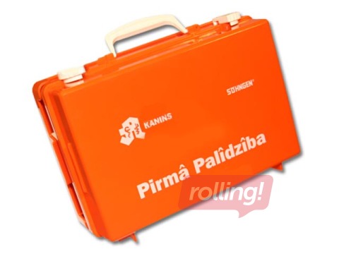 Аптечка первой помощи для предприятия, пластиковый чемодан с настенным держателем.