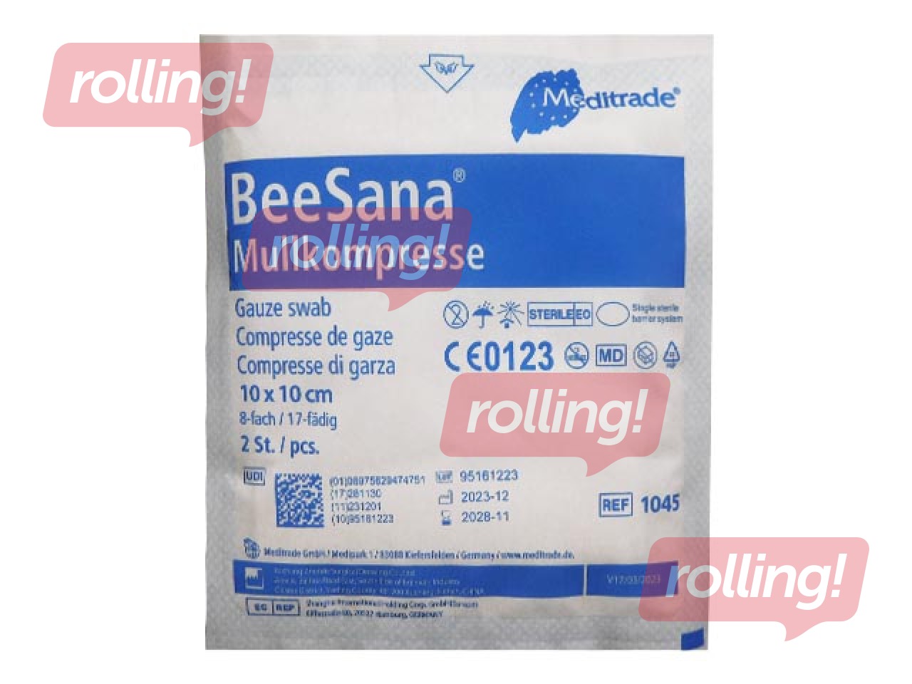 Marles komprese Kanins, 10x10cm