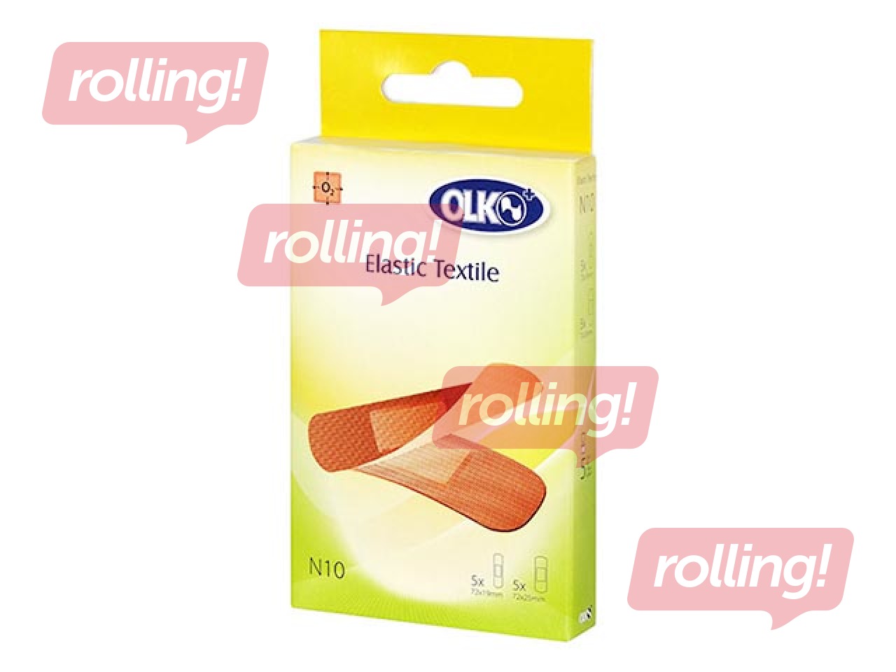 Plāksteri Olko, Textile N10, 10 gab.