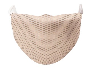 Fabric face mask antibacterial with silver ions, 2 layers, 1 pc., Beige