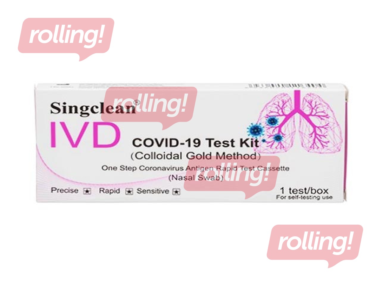COVID-19 Singclean, ātrais SARS-CoV-2 antigēna tests, deguna