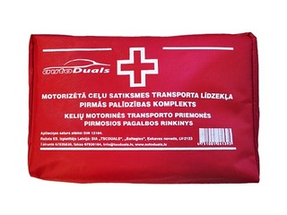 Pirmās palīdzības aptieciņa automašīnām, somiņā B-7