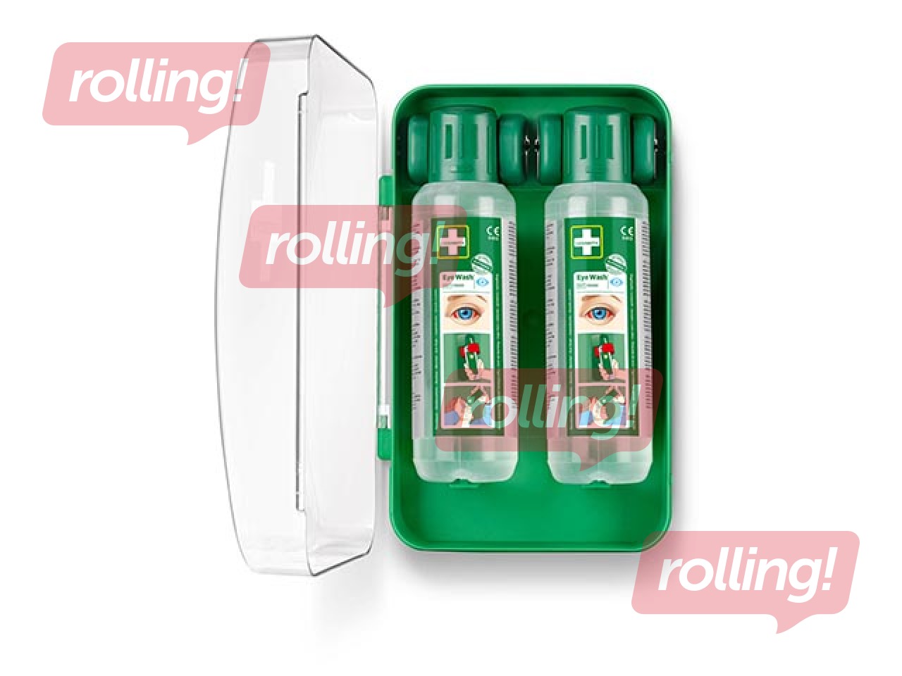 Silmapesukomplekt koos hoidjaga Cederroth (2 x 500 ml)