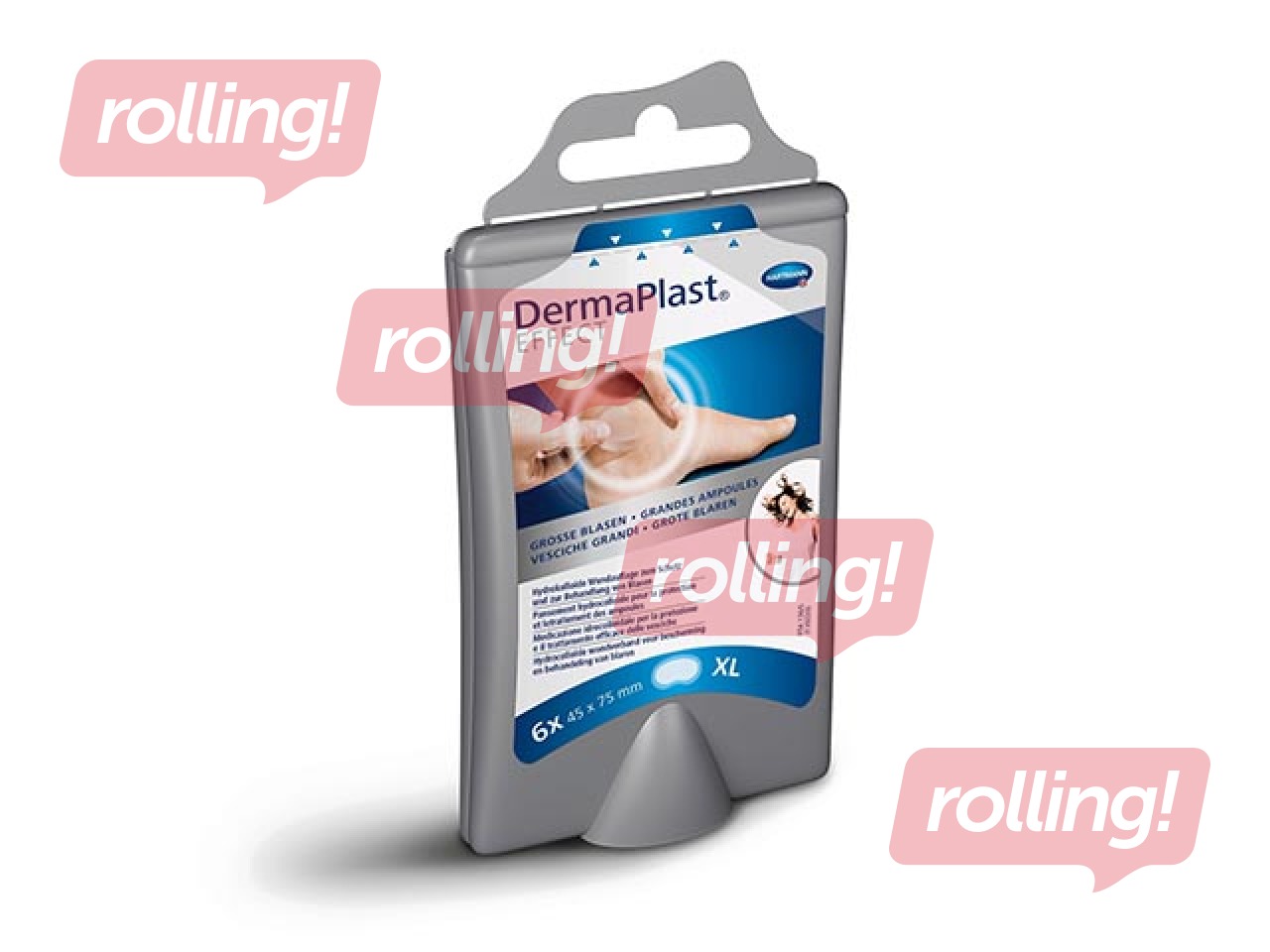 Plāksteru komplekts DermaPlast Efect, XL 75x45mm, 6 gab.