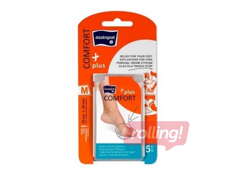 Пластыри Matopat, Comfort Plus, от мозолей, размер M, 5 шт.