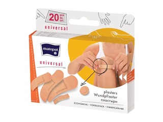 Plāksteri Matopat, Universal Mix, dažādas formas un lielums, 20 gab.