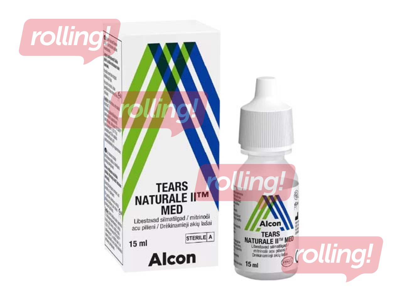 Acu pilieni Tears Naturale II, mitrinoši, 15ml