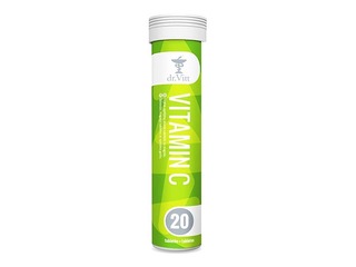 Uztura bagātinātājs Dr.Vitt, vitamīns C, šķīstošas tabletes, 20 gab.