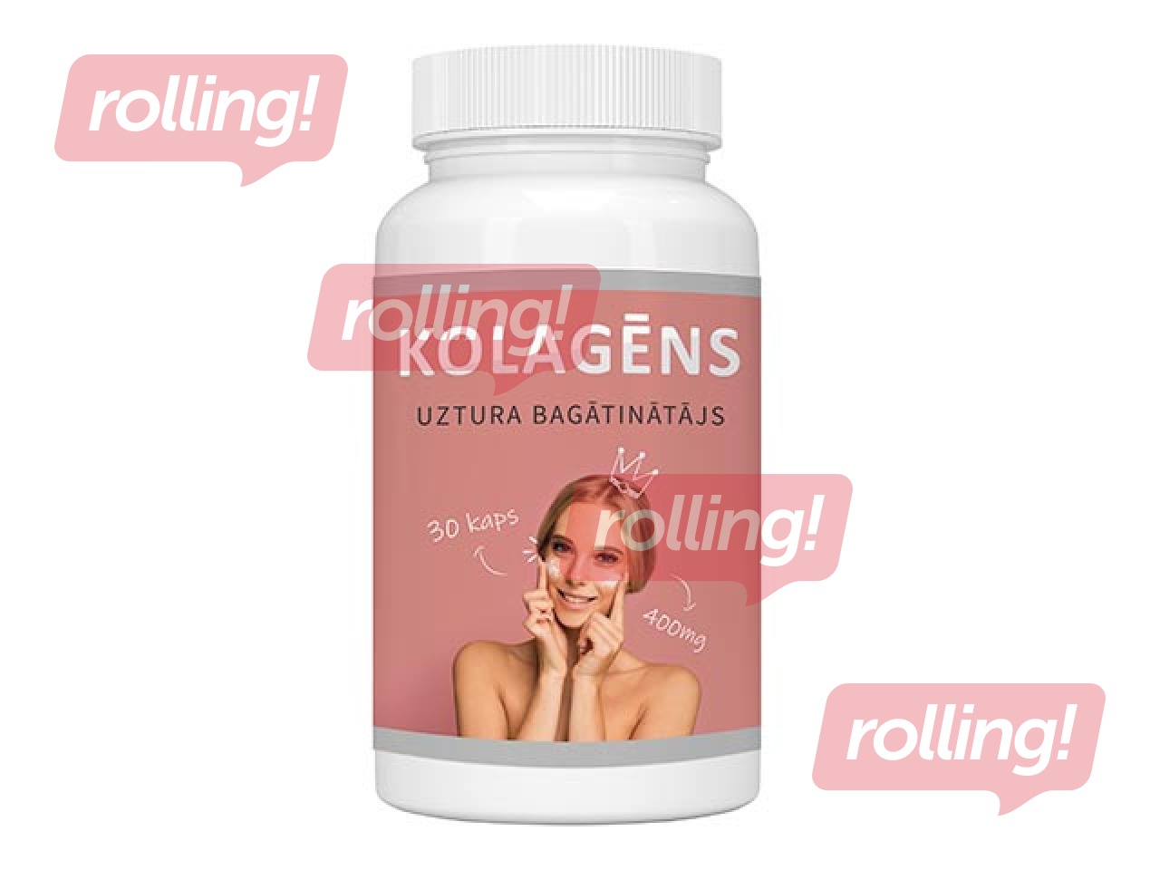 Uztura bagātinātājs, Kolagēns, 400mg, 30 kapsulas
