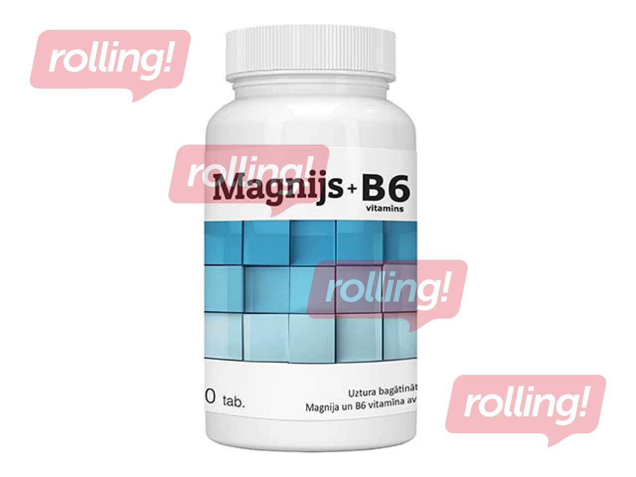 Uztura bagātinātājs, Magnijs + Vitamīns B6, 30 tabletes