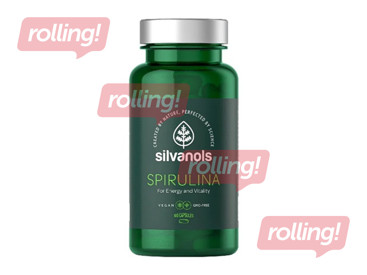 Spirulīna kapsulas, Silvanols, N100 , 100 kapsulas
