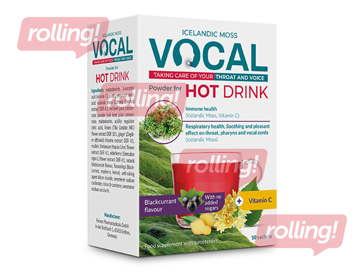 Биологически активная добавка Vocal, горячий напиток со вкусом чёрной смородины, 10 пакетиков