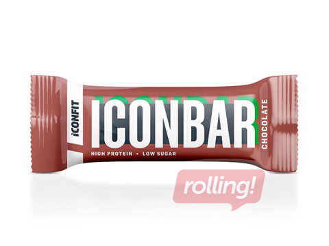 Batoniņš Iconfit, Iconbar, proteīna, dubultās šokolādes, 45g