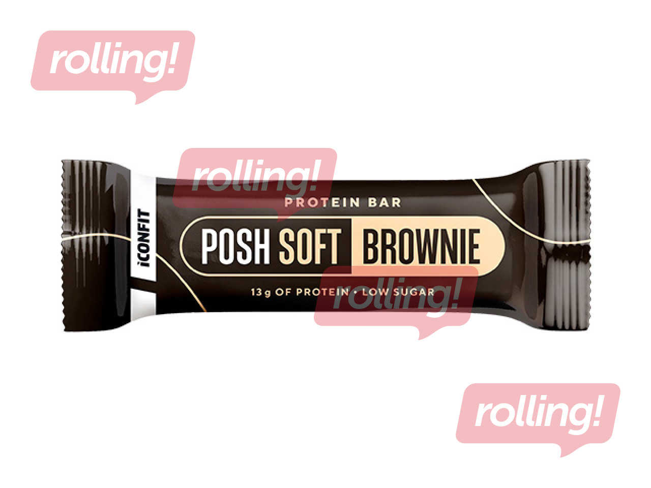 Batoniņš Iconfit, Posh, proteīna, Brownie, 40g