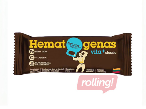Batoniņš Hematogenas Vita+ Classic, hematogēns, 50g
