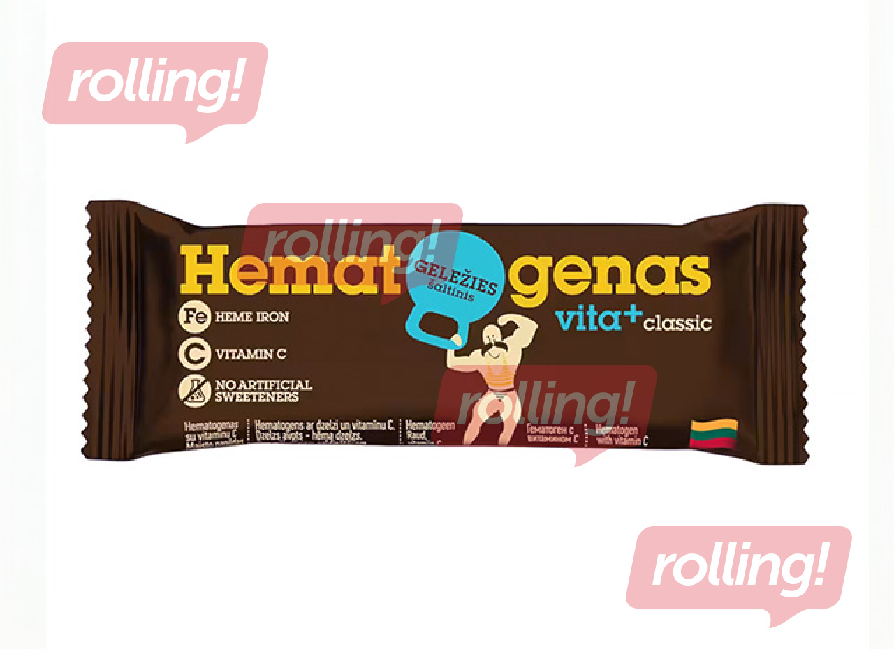 Batoniņš Hematogenas Vita+ Classic, hematogēns, 50g