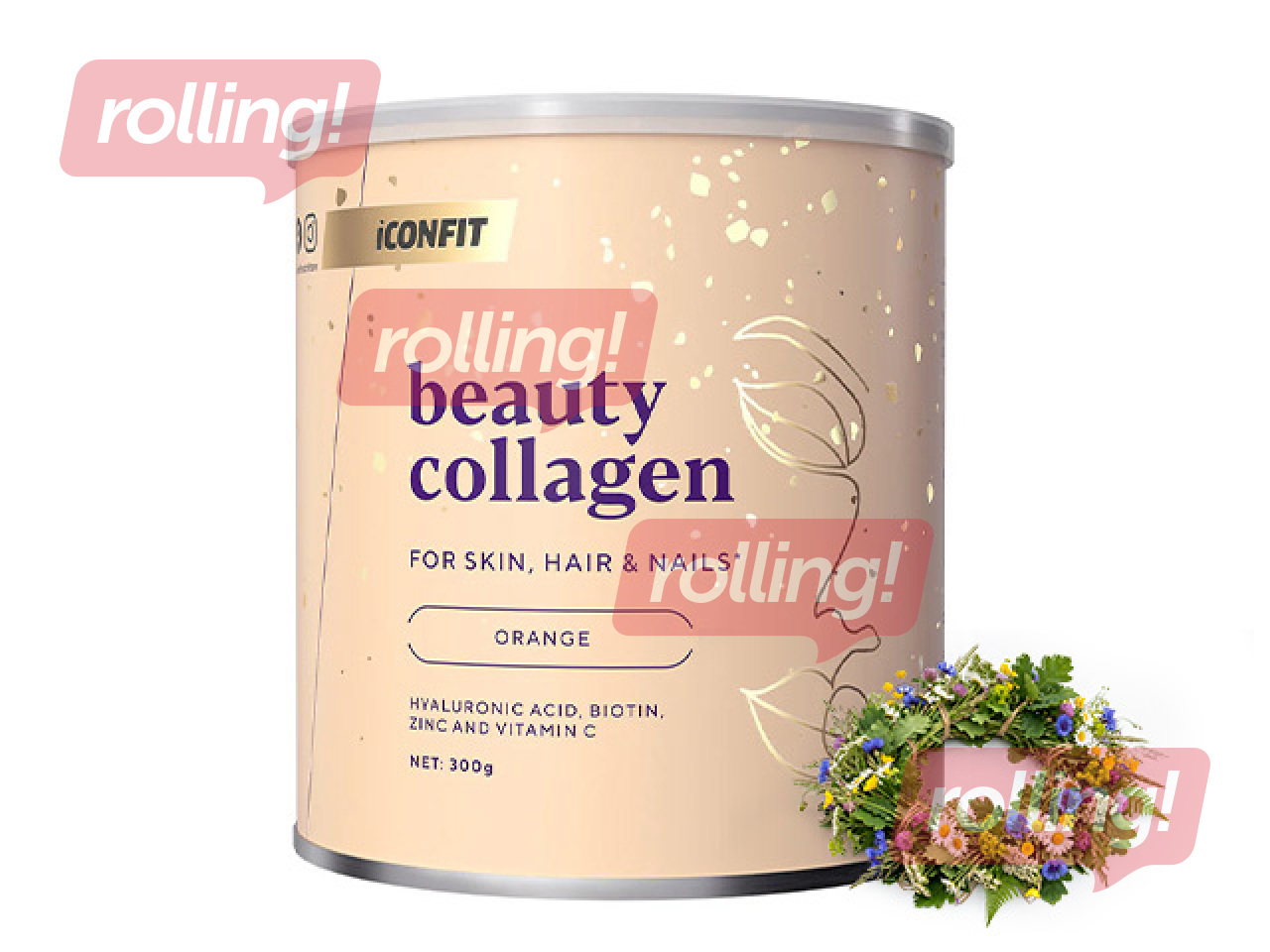 Kolagēns Iconfit, Beauty, apelsīnu, 300g + Līgo dāvana!