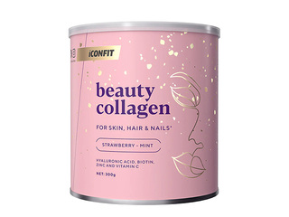 Kolagēns Iconfit, Beauty, zemeņu un piparmētru, 300g