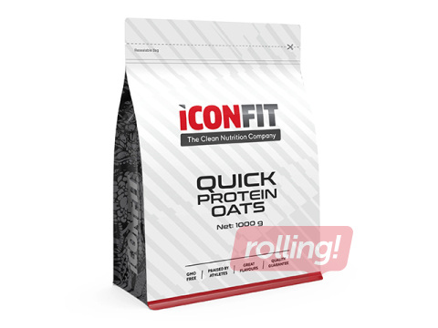 Auzu pārslas Iconfit, ātrās, proteīnu, šokolādes, 1kg + AKCIJA! Pērc Iconfit auzu pārslas un saņe