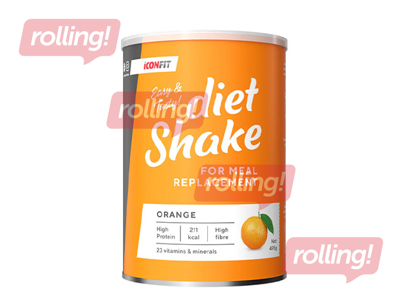 Diētiskais kokteilis Iconfit, apelsīnu, 495g