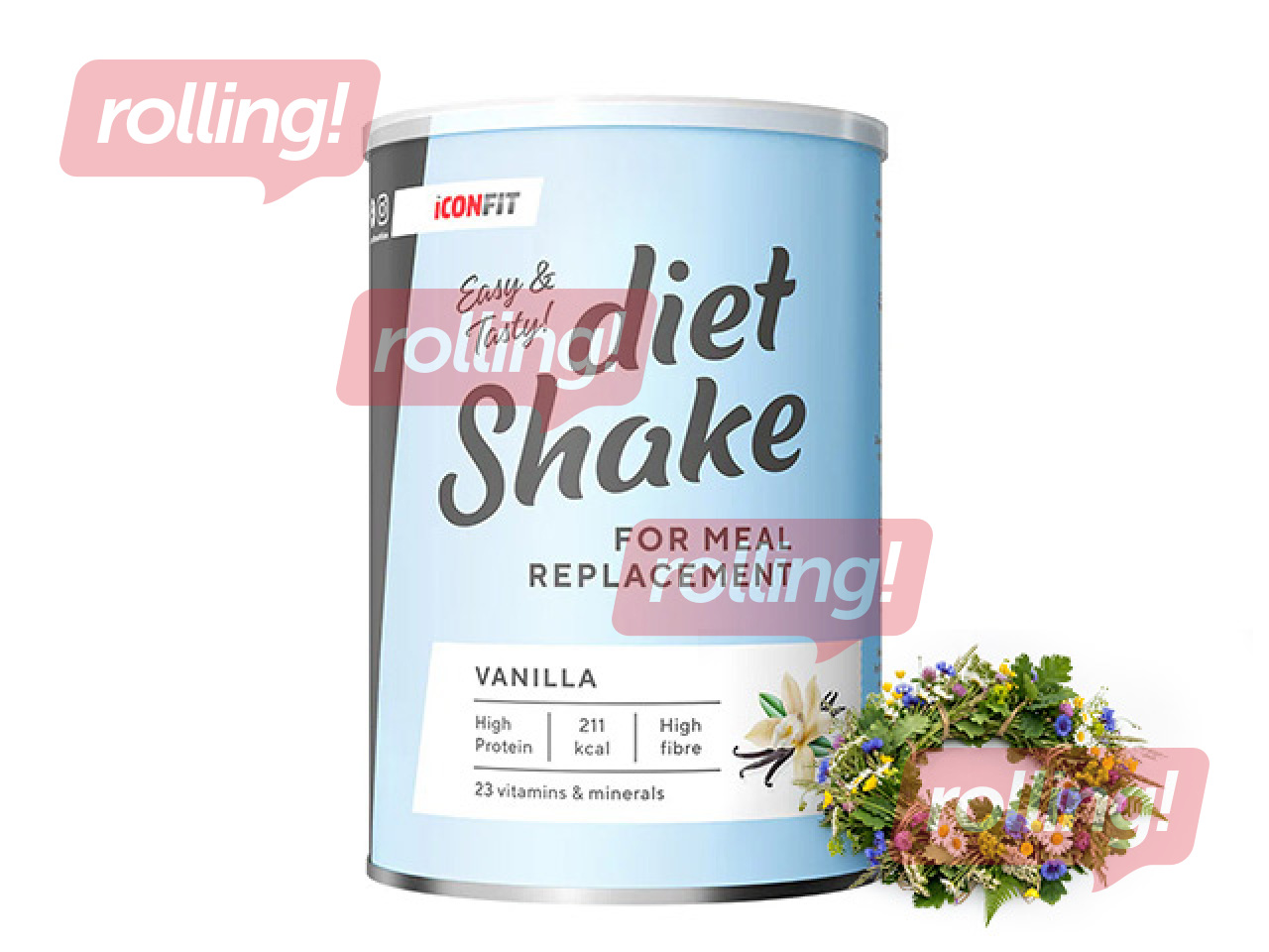 Diētiskais kokteilis Iconfit, vaniļas, 495g + Līgo dāvana!