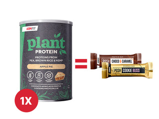 Augu proteīns Iconfit, ābolkūkas, 480g + AKCIJA! Pērc Iconfit augu proteīnu un saņem dāvanu!