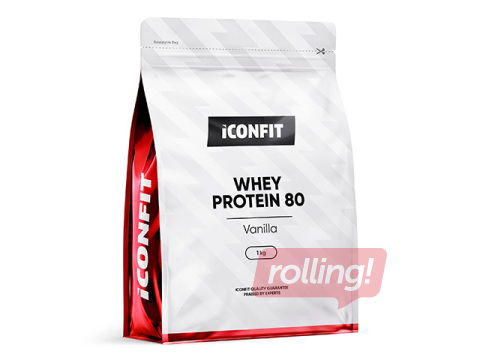 Whey Protein Iconfit 80, Vanilla, 1kg + PROMOTION! Buy Iconfit whey protein and receive a gift!