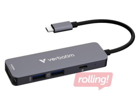Dokstacija Verbatim USB-C Essentials Multiport Hub 4 Port