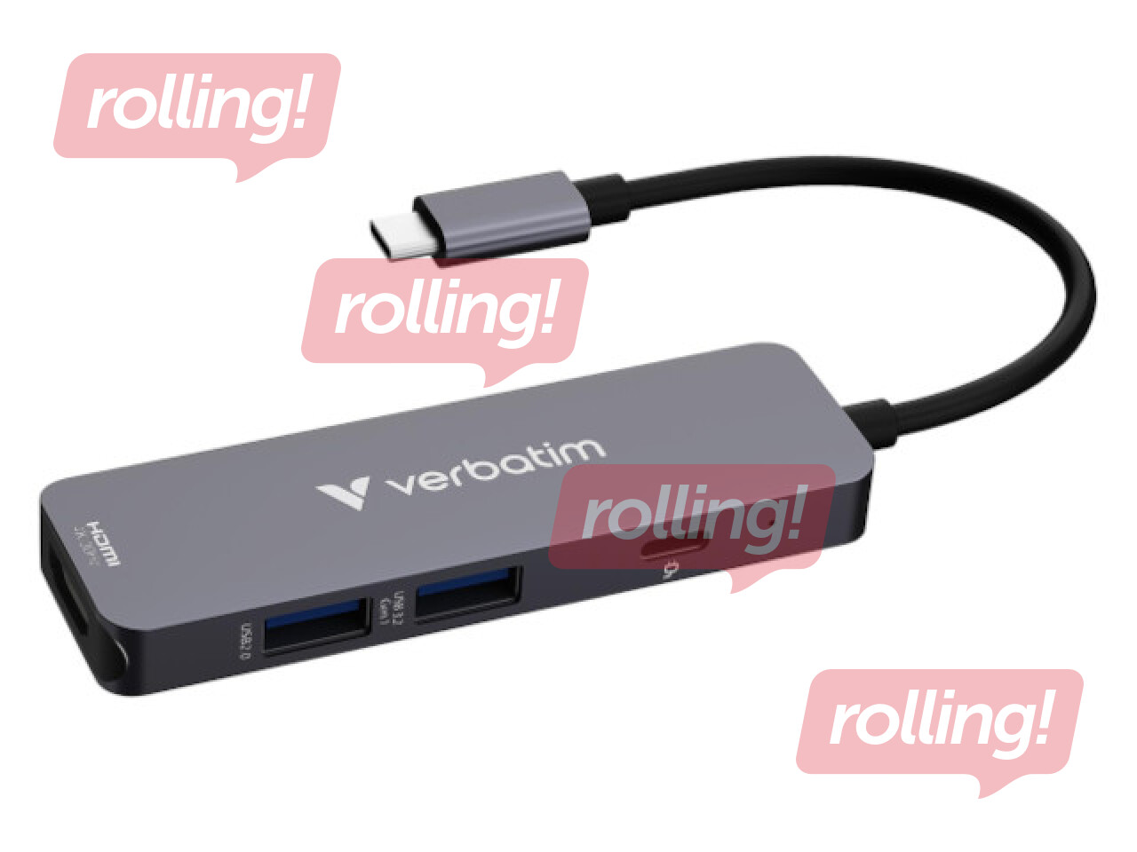 Dokstacija Verbatim USB-C Essentials Multiport Hub 4 Port