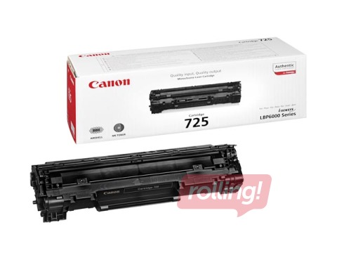 Tonera kasete Canon 725, melna, (1600 lpp.)