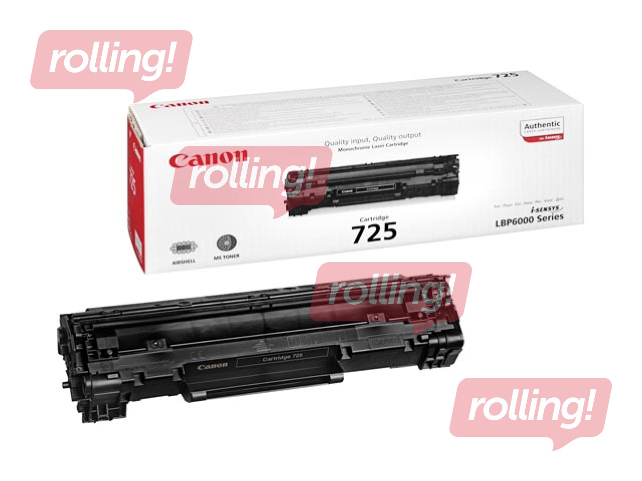 Tonera kasete Canon 725, melna, (1600 lpp.)