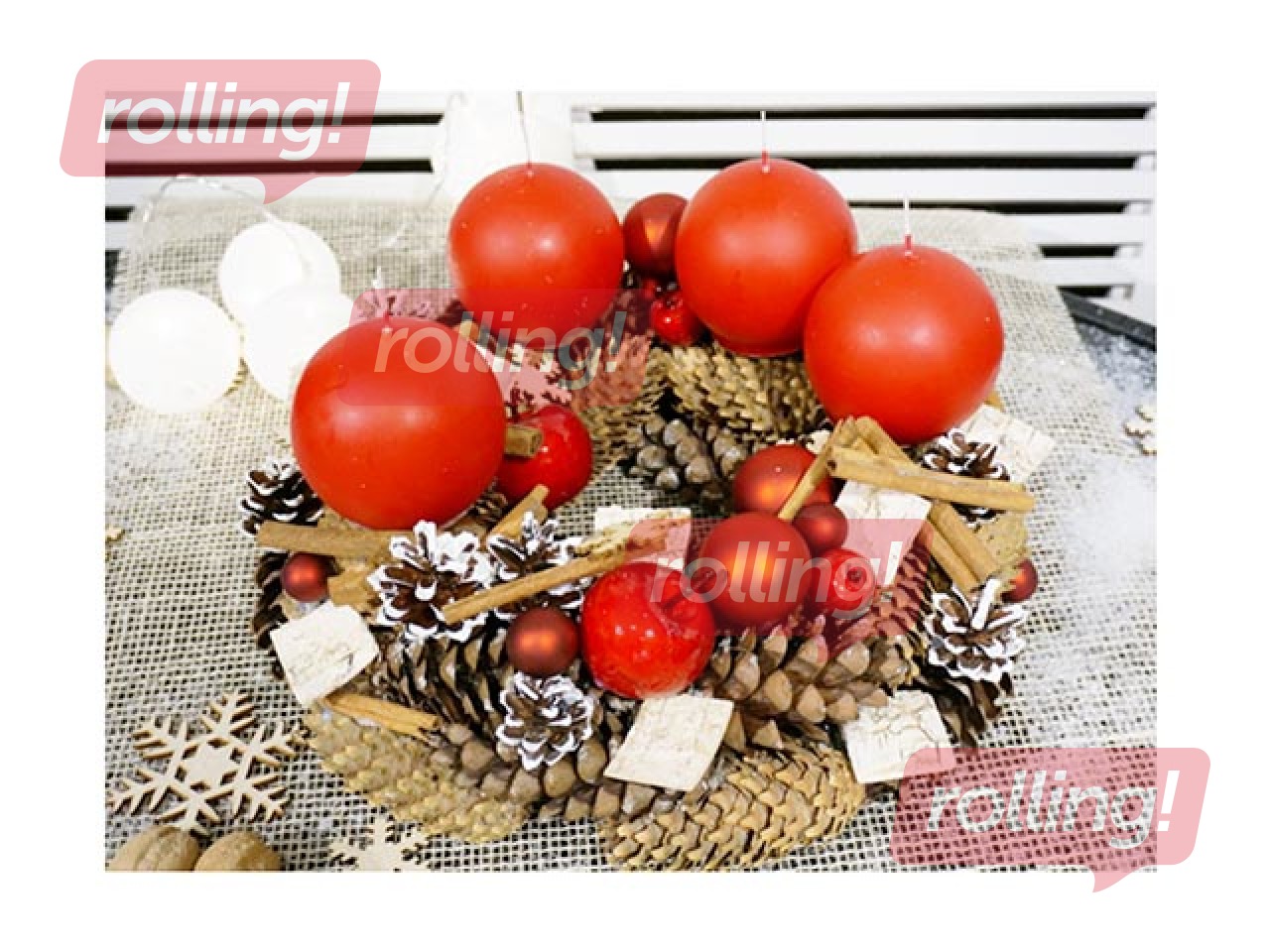 Adventes vainags - Čiekuru zeme, ⌀30cm